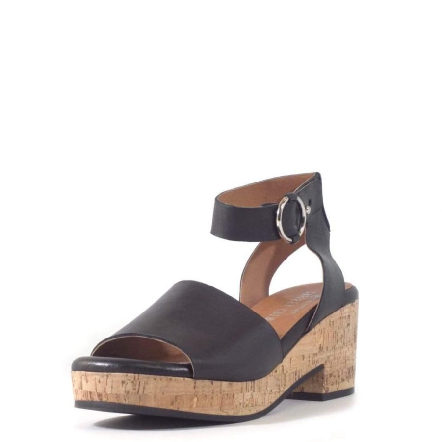 Women Chelsea Crew Heeled Sandals | Bethany Black