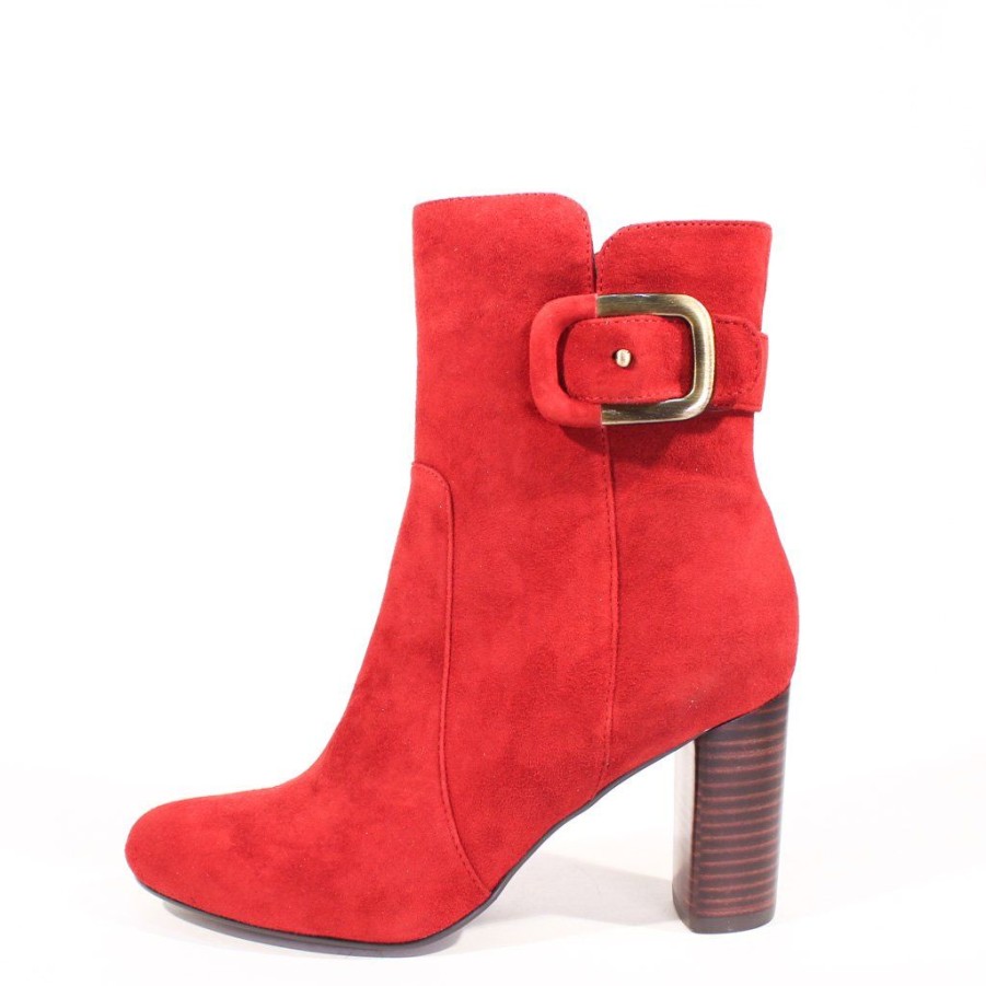 Women Chelsea Crew Booties | Delilah Red