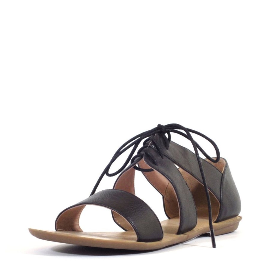 Women Chelsea Crew Flat Sandals | Katie Black