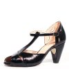 Women Chelsea Crew Open Toe Heels | Nico Black