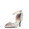 Women Chelsea Crew Open Toe Heels | Anita Mint