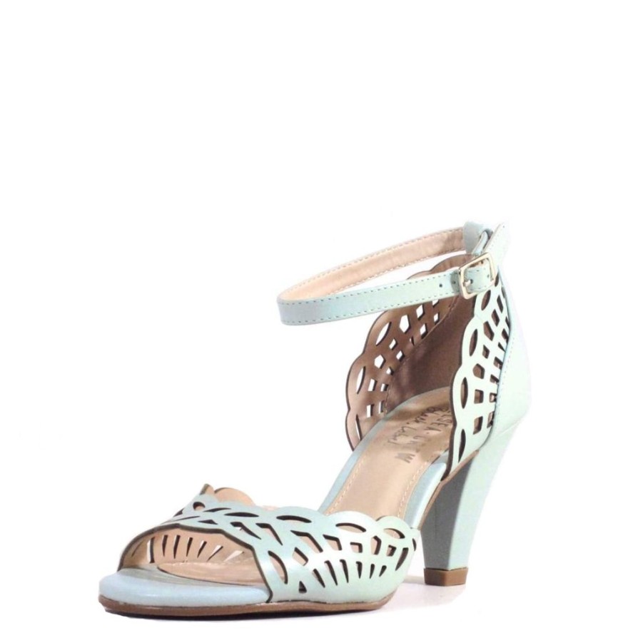 Women Chelsea Crew Heeled Sandals | Anita Mint