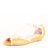 Women Chelsea Crew Flat Sandals | Sephora Mustard And Bone