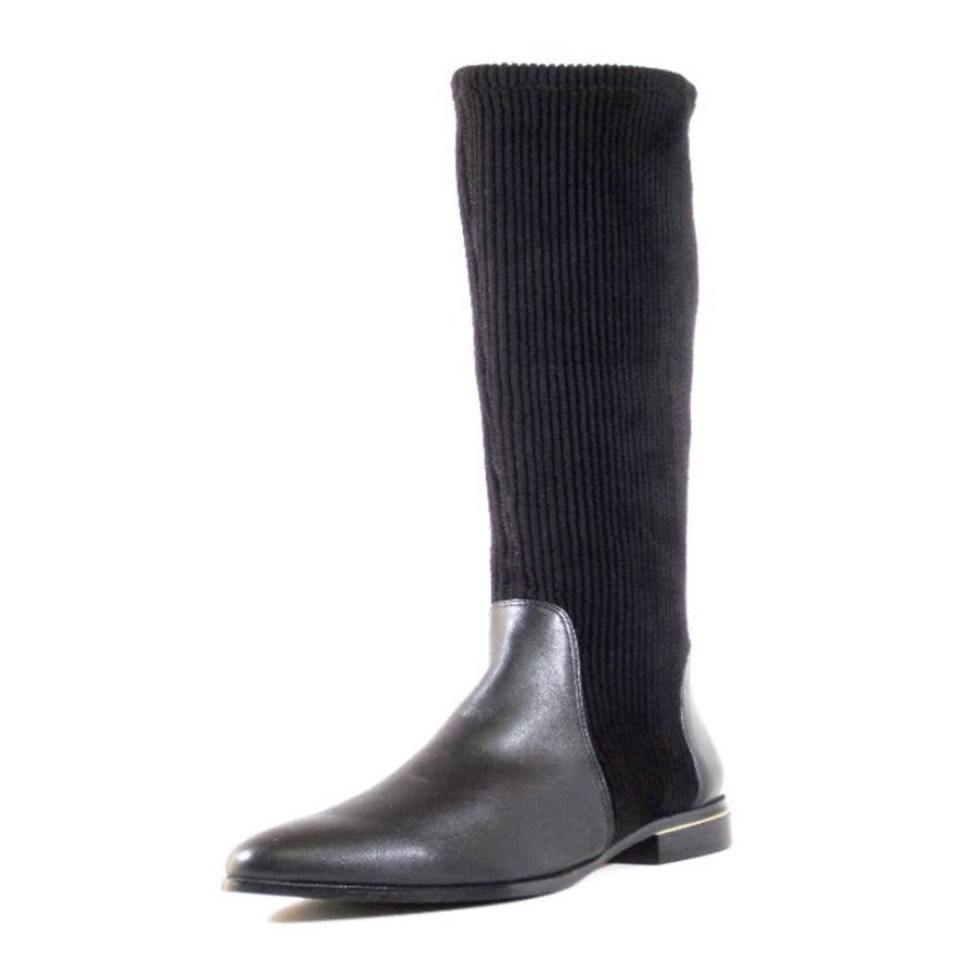 Women Chelsea Crew Tall Boots | El Nuno Black Pu