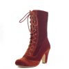 Women Chelsea Crew Booties | Claire Velvet