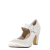 Women Chelsea Crew | Madeline Satin Ivory