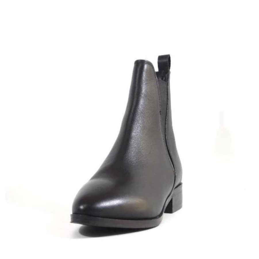 Women Chelsea Crew Ankle Boots | Rollo Black Leather