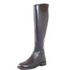 Women Chelsea Crew Tall Boots | Ramona Black Leather