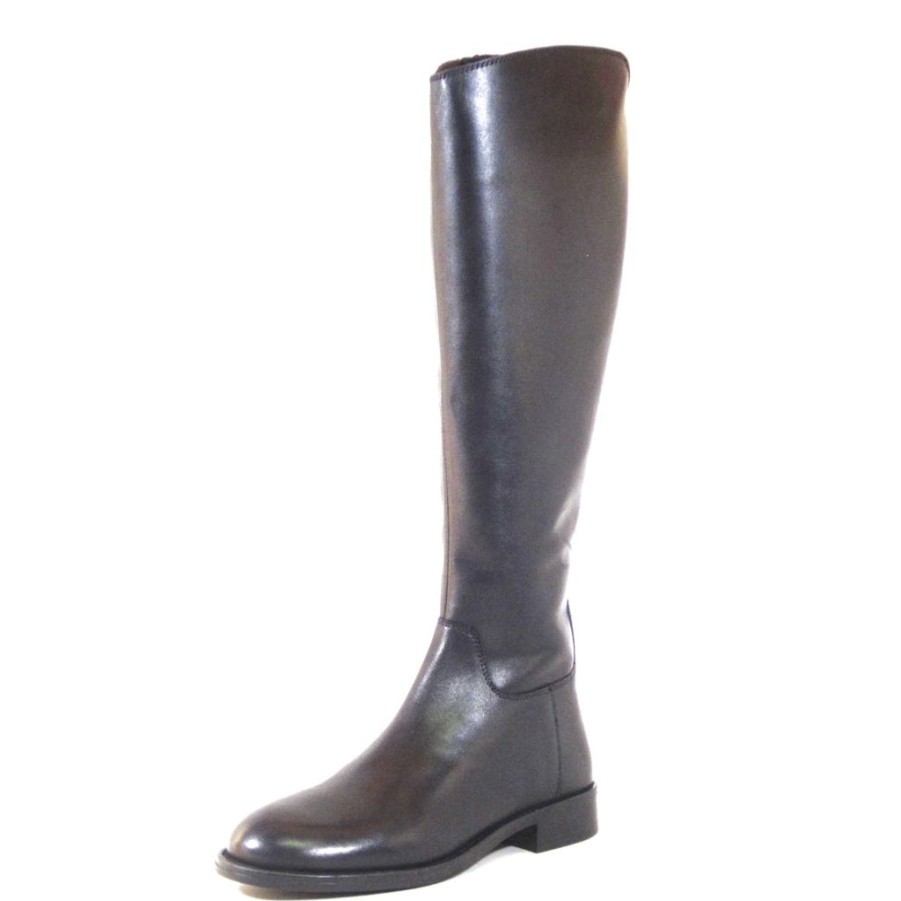 Women Chelsea Crew Tall Boots | Ramona Black Leather