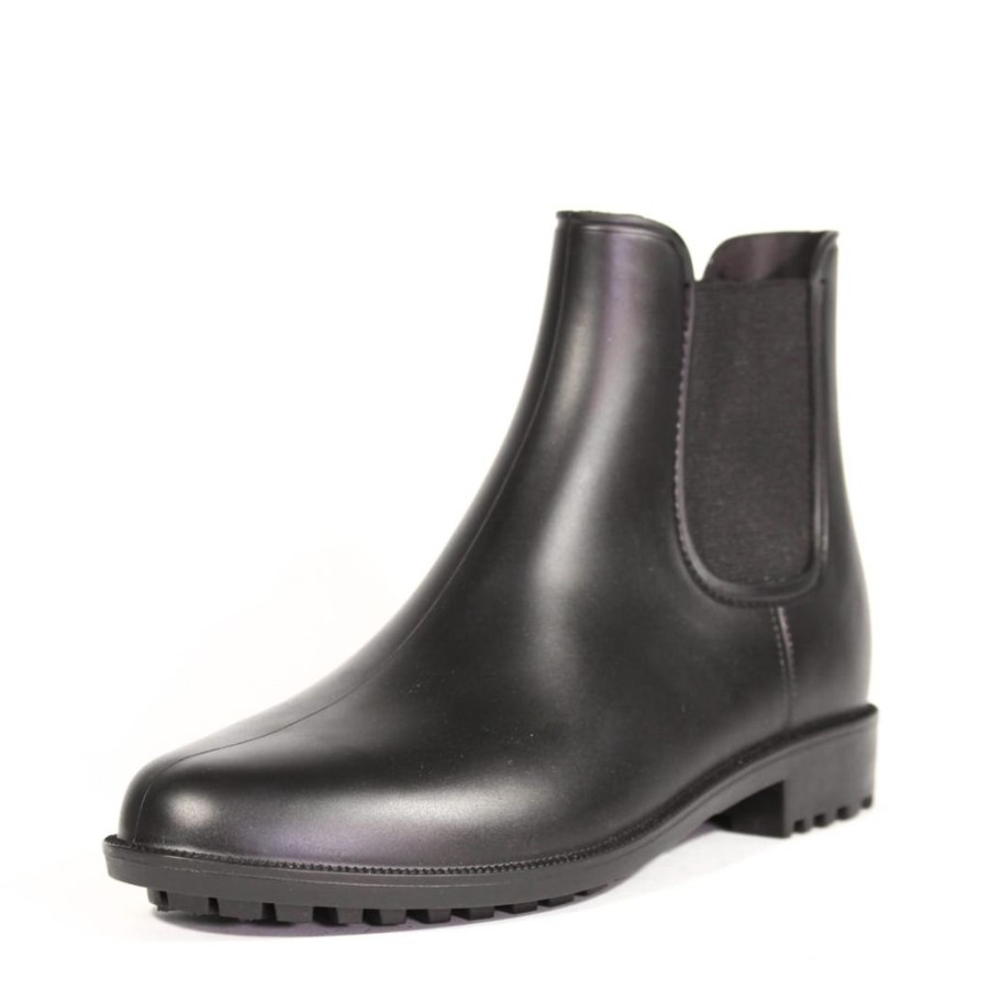 Women Chelsea Crew Ankle Boots | Rainy Black