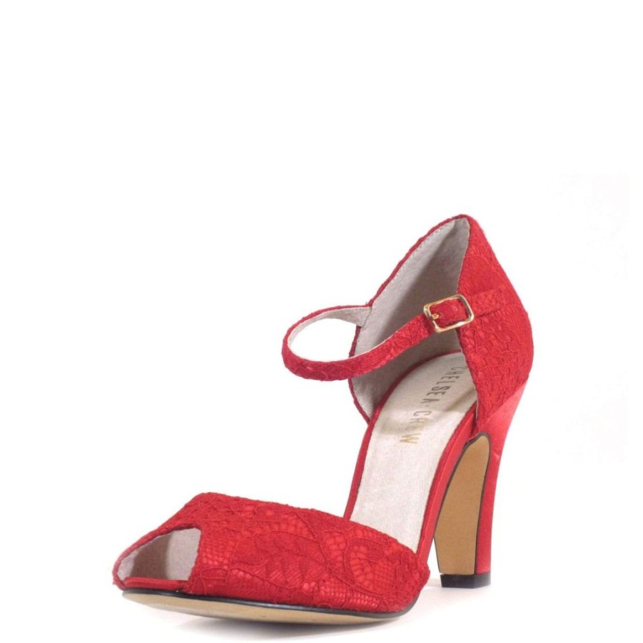 Women Chelsea Crew Open Toe Heels | Lulu